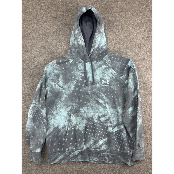 Under Armour Hoodie Women's XL UA Freedom Rival Fleece Amp Pullover - Picture 1 of 5